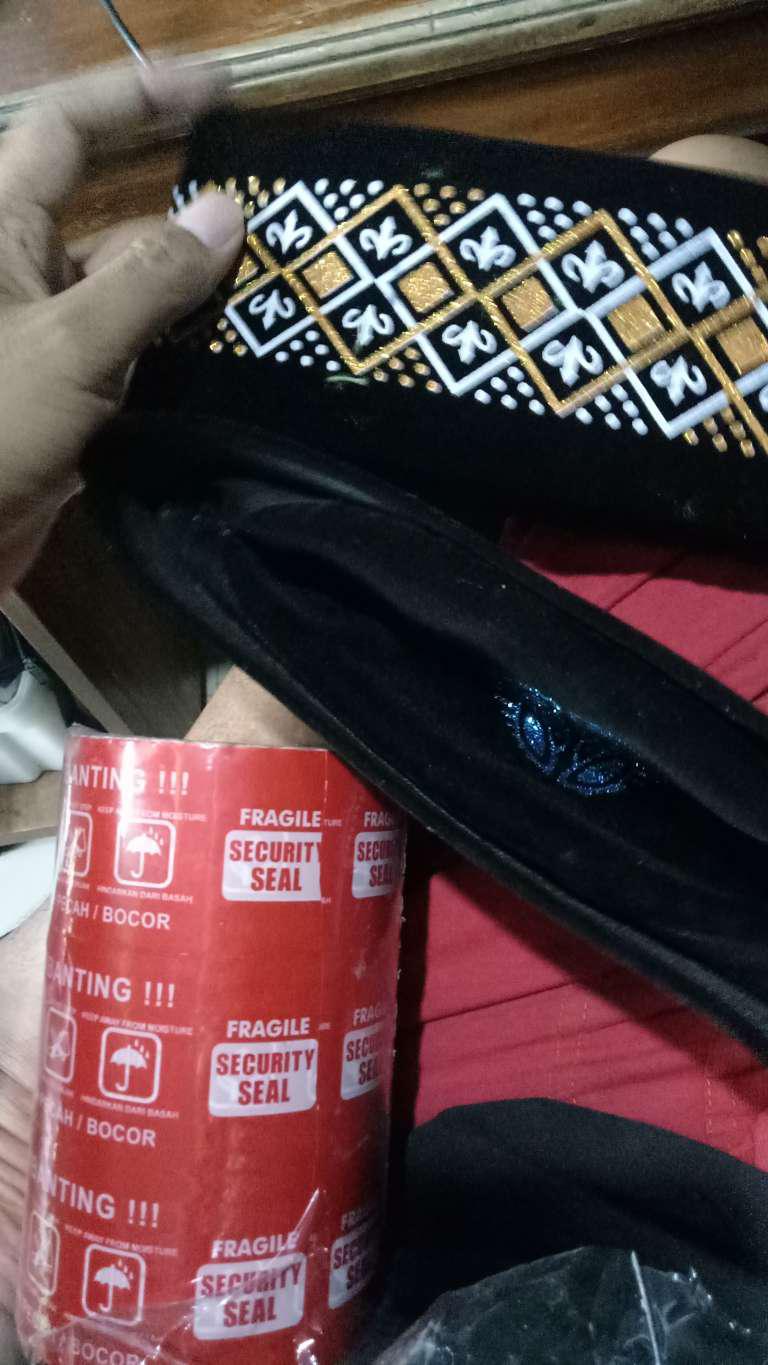 Songkok Batik Kolosebo - Peci Sablon Motif Biru Emas Silver Kopiah Kopyah Kopeah Ac Anak Dewasa