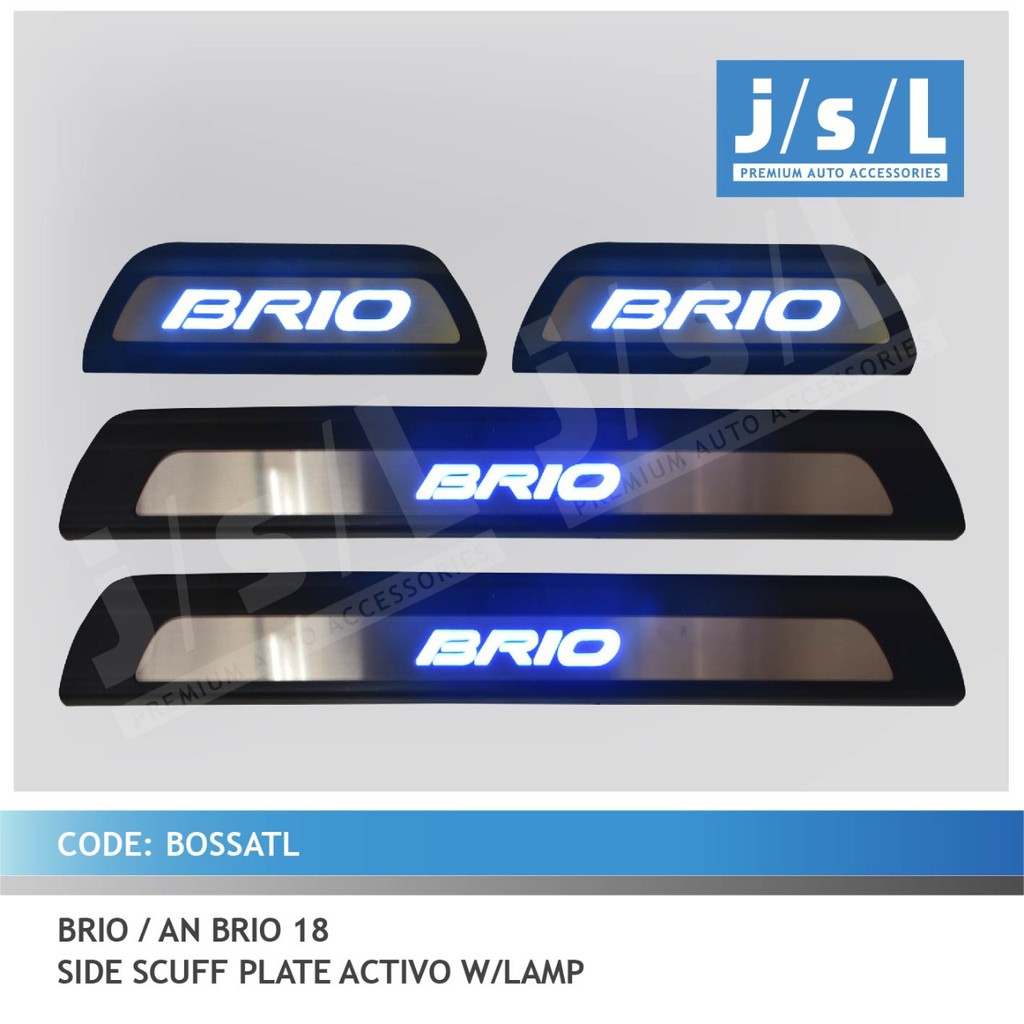 JSL Sillplate Samping Lampu All New Brio Side Scuff Plate Activo Lamp