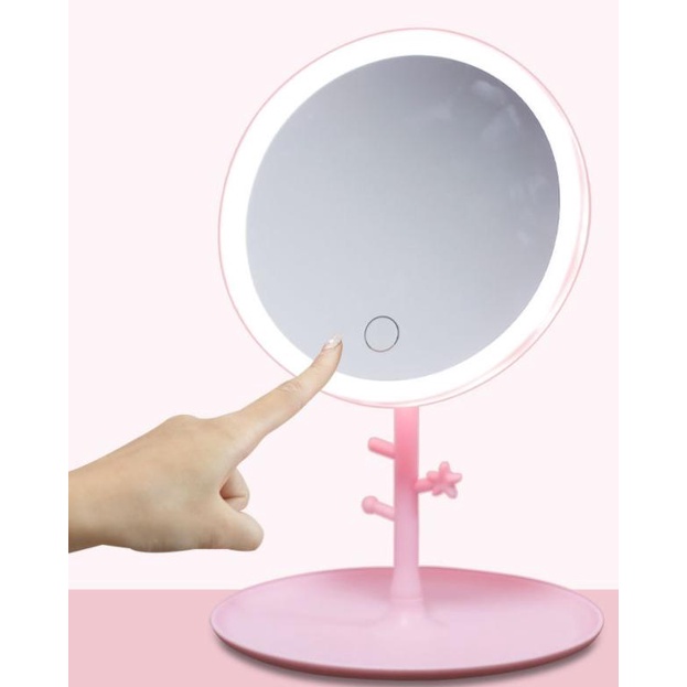 Kaca Cermin Rias Make Up Lampu LED Kaca Make up LED PORTABLE
