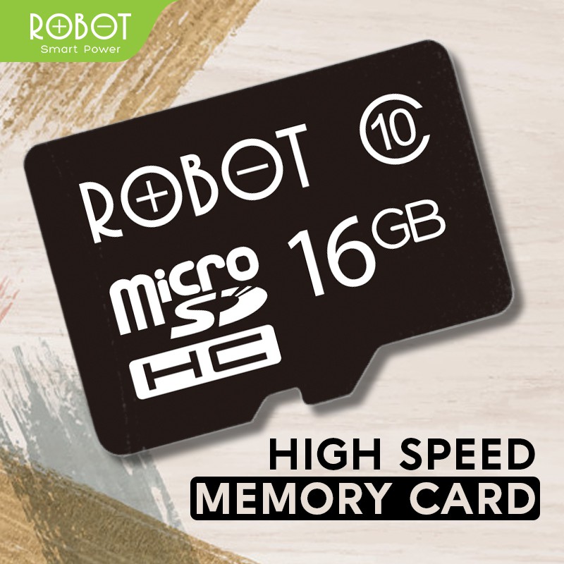 ROBOT Memory Card / Kartu Memori HP / Micro SD (8GB/16GB) Class 10 Speed with Package original -Garansi 1 Thn