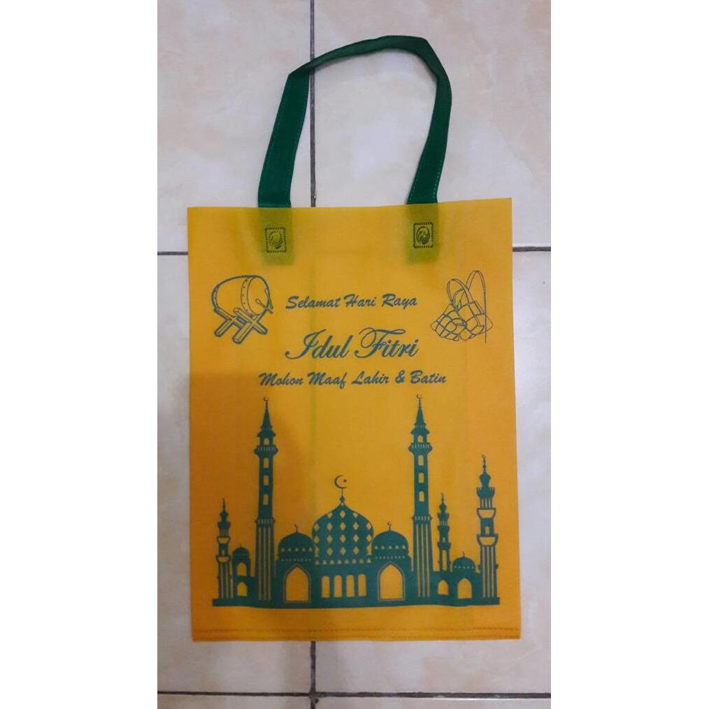 

Tas Spunbond Idul Fitri Ukuran 25X35 / Tas Idul Fitri / Tas Lebaran