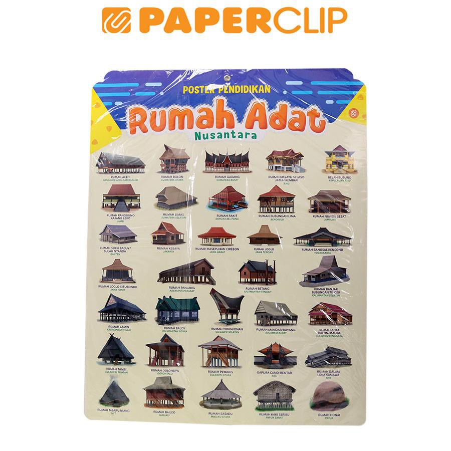POSTER PENDIDIKAN RUMAH ADAT NUSANTARA