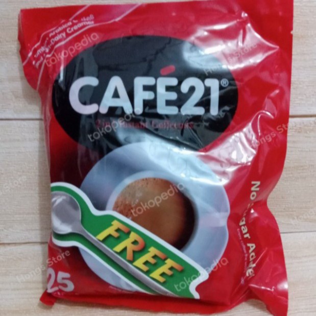 

(BISA COD) Cafe 21 2in1 Instant Coffeemix (No Sugar Added) - No Free