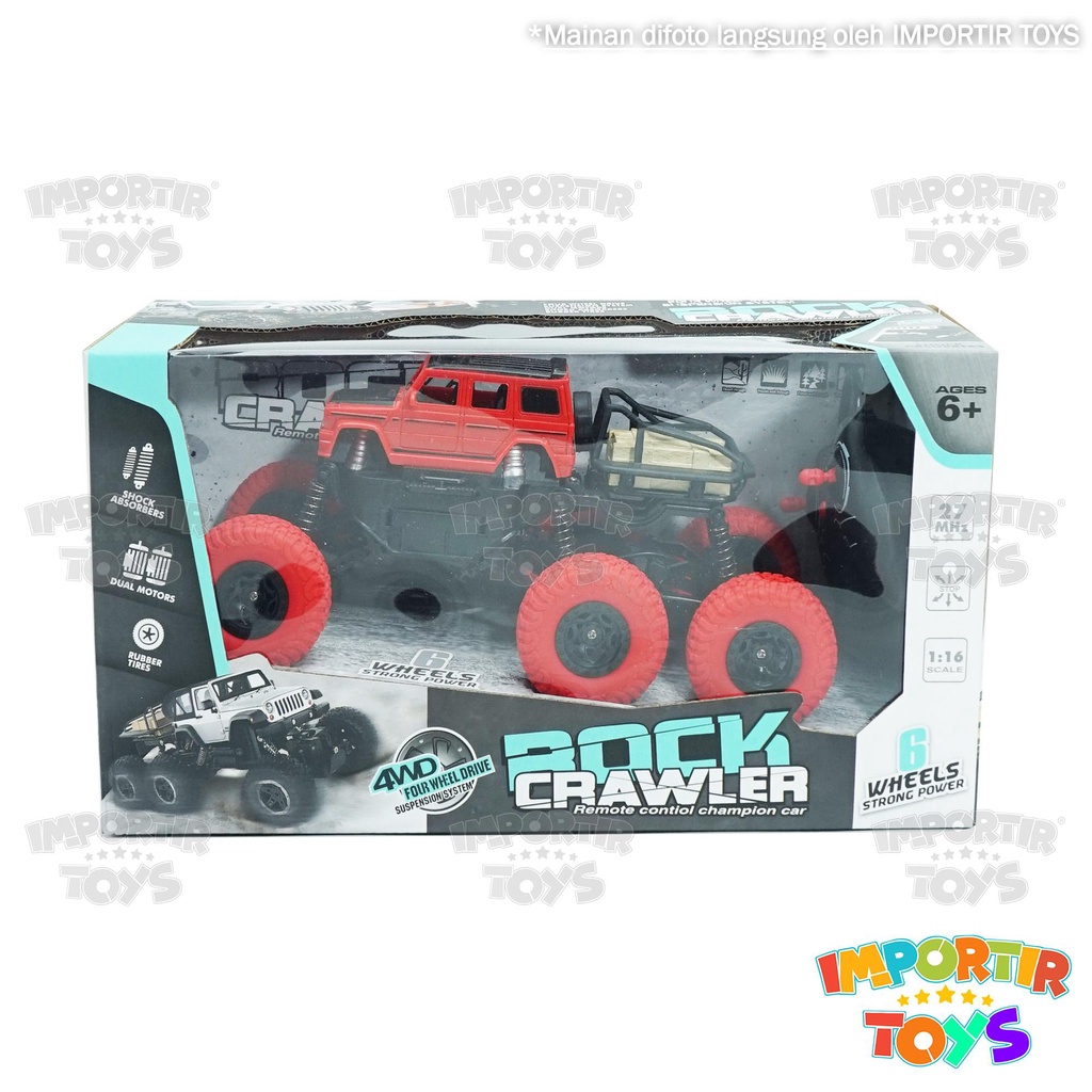 Mainan Mobil RC Remote Control Jeep Climbing Car Besar Skala 1:16