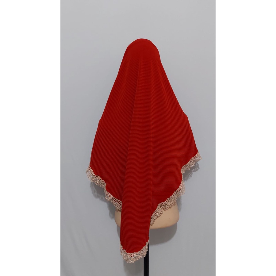 Jilbab Prisket Renda Prada  Keliling Jersy Terbaru 2022-BATA