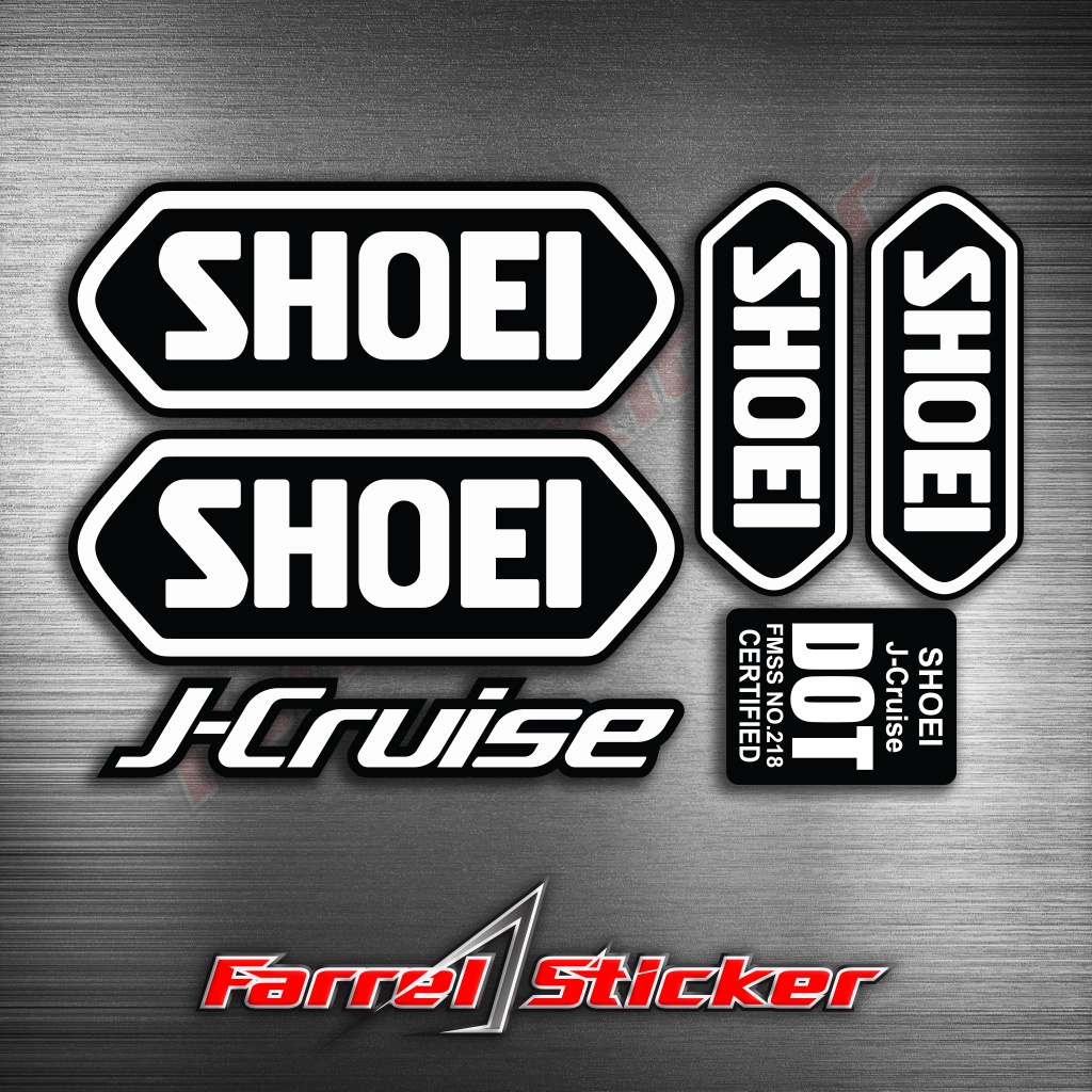 Sticker helm j cruise stiker Helmet SET SHOEI J-Cruise