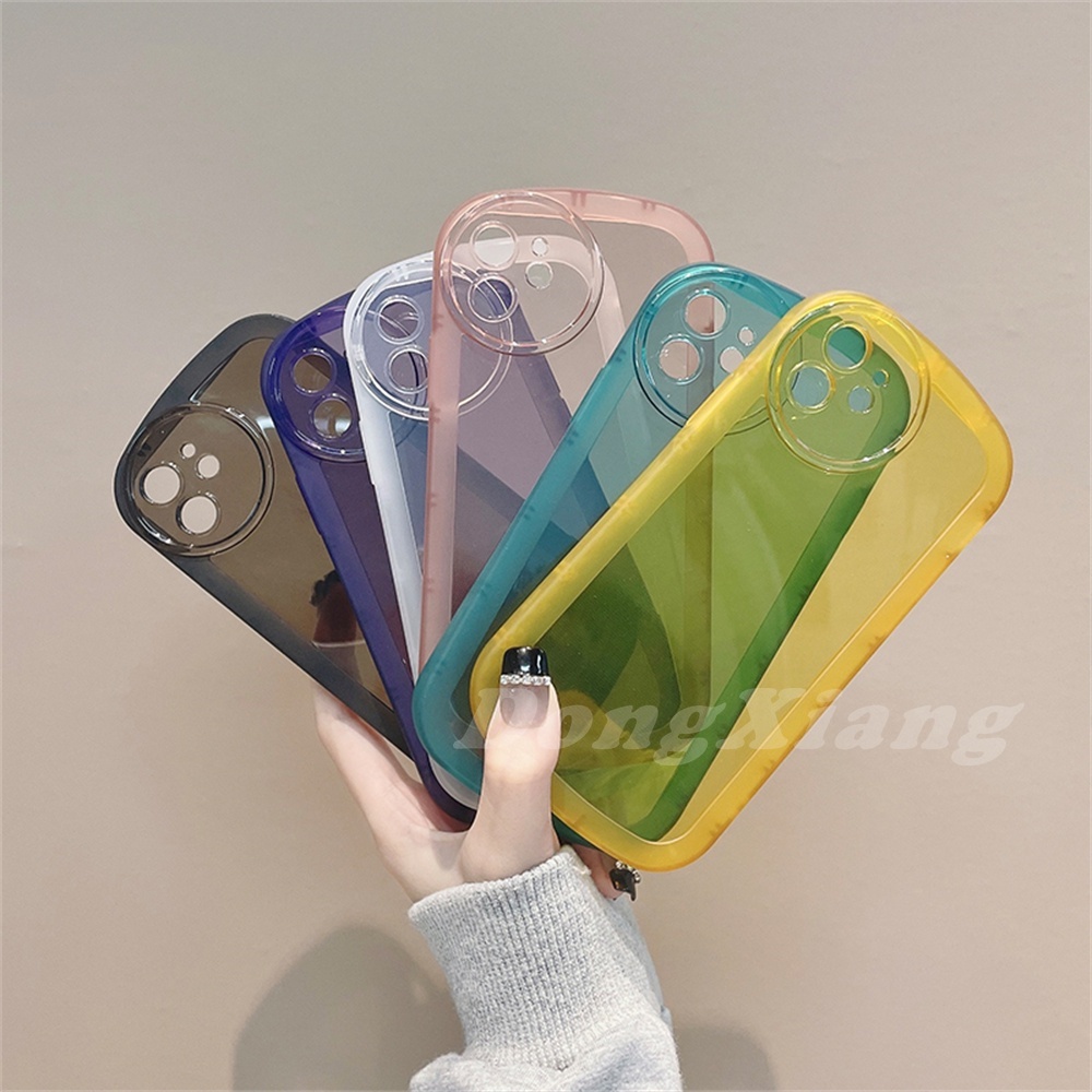 Case Bentuk Oval Warna Macaron Untuk Samsung J7 Pro J4 Plus M11 M12 A13 A23 A03 A03S A02S A10 A10S A12 A20 A30 A50 A50S A20S Dx