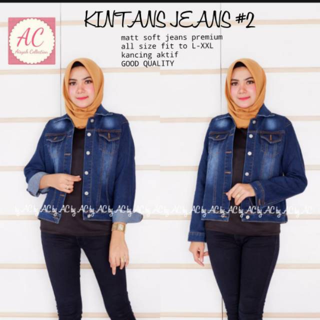 JAKET JEANS - JAKET JEANS WANITA - KINTANS JEANS - JAKET WANITA