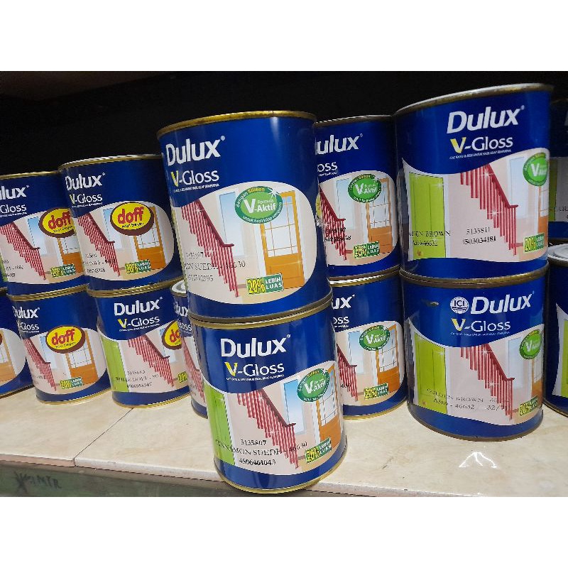 

Dulux V-Gloss/cat vgloss/cat kayu dan besi 1 ltr