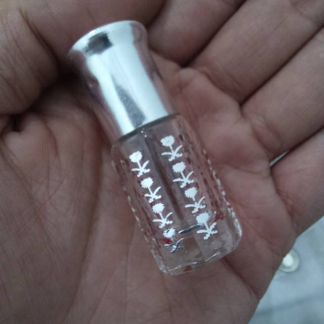 Botol Tola Kurma Pedang Coating Silver 3ml Original Saudi