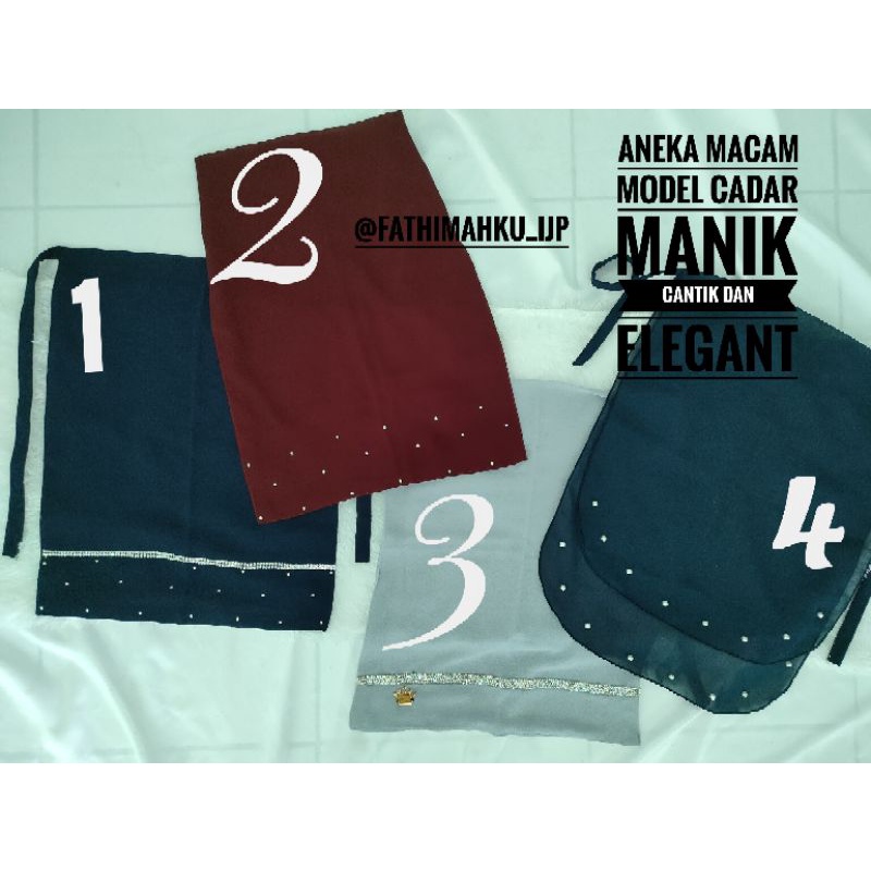 Aneka Macam Cadar Tali 2 Layer Viral/Tutup Cadar Ceruty Babydoll/Cadar Lepas Manik