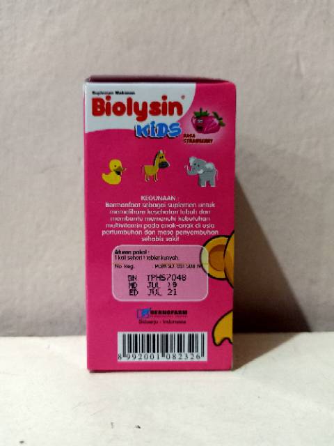 Biolysin Kids tablet hisap