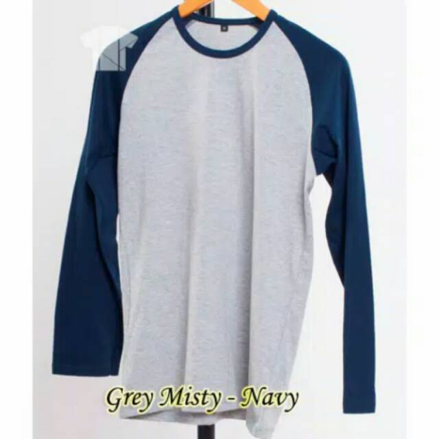 KAOS POLOS GREY MISTY_ NAVY