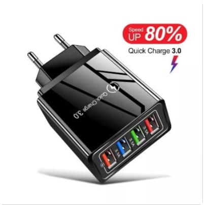 UNIVERSAL Adapter Charger 4 port USB Fast Charger Quick Charger 3.0