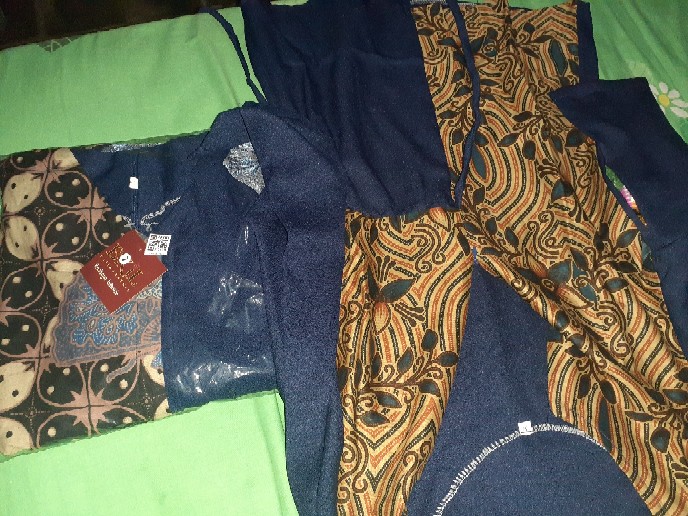 Tey-17 Batik Wanita Asj Sa Hrb026 Kenongo Kemeja Tosca Pendek