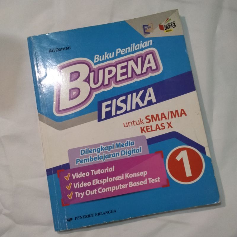 BUPENA FISIKA SMA/MA KELAS X PRELOVED Penerbit Erlangga