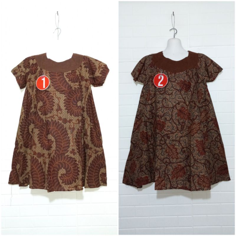 DASTER KLOK KATUN EMBOS & KANCING KENCANA UNGU LABEL HITAM