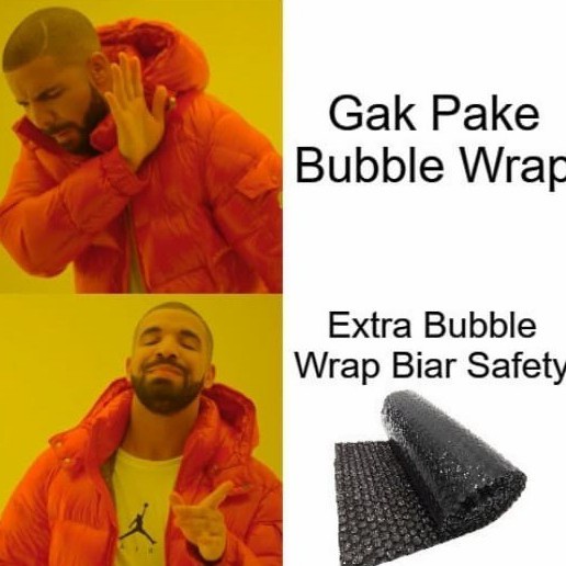 Bubble Wrap + ASURANSI PENGIRIMAN