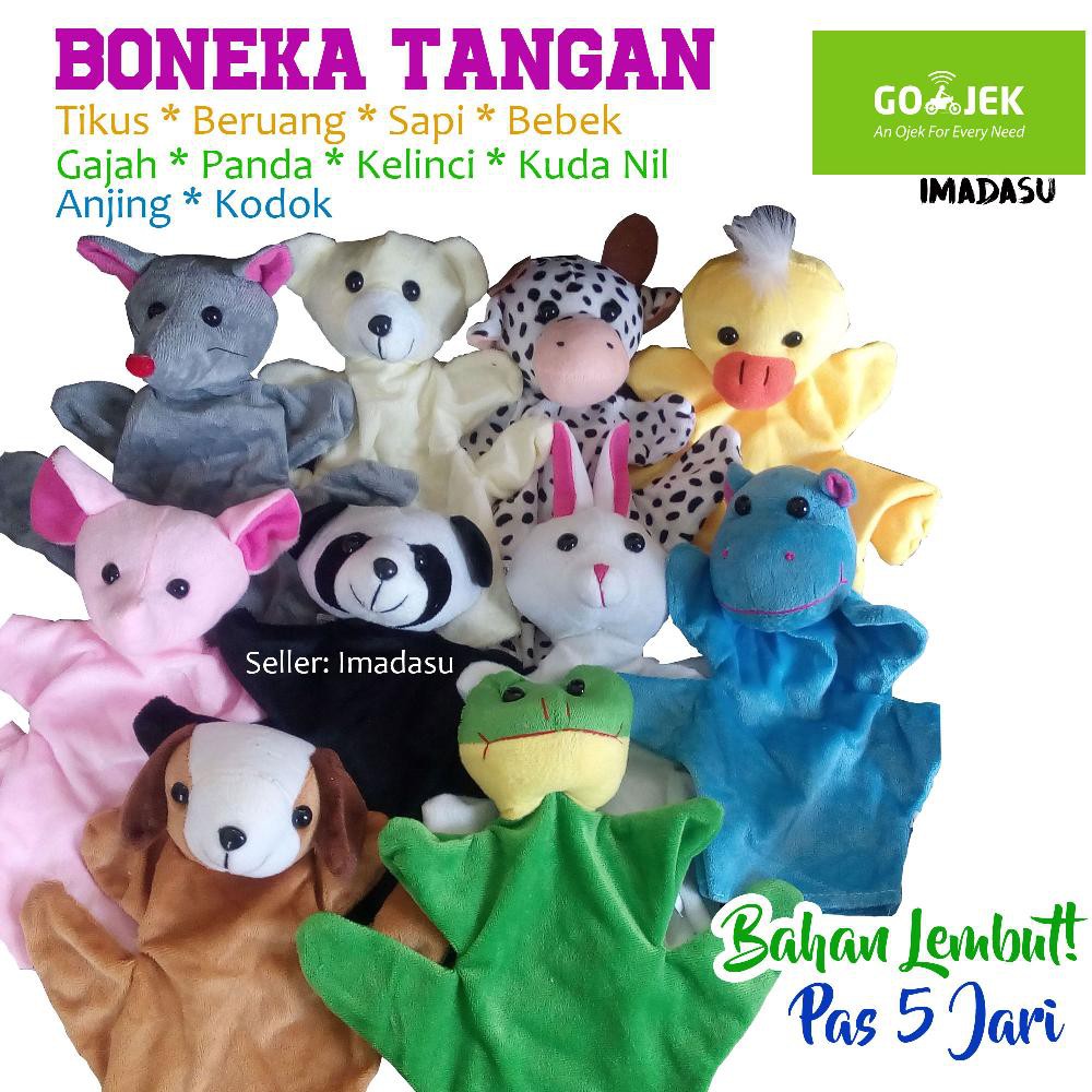 Boneka Tangan Binatang Lembut Desain Untuk 5 Jari Shopee Indonesia