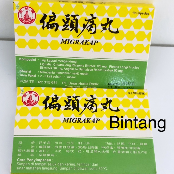Migrakappian tou tong wan piantoutong wan obat migran sakit kepala