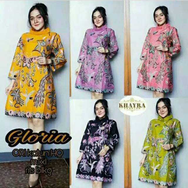  Baju  batik  wanita  tunik merak Shopee  Indonesia