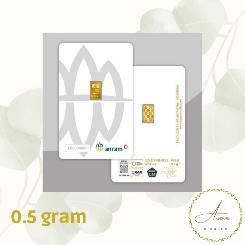 Emas LM Antam 0.5 gram Certieye
