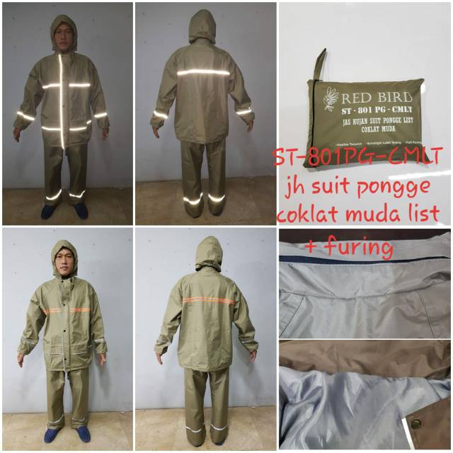 Jas Hujan ST 801 COKLAT MUDA