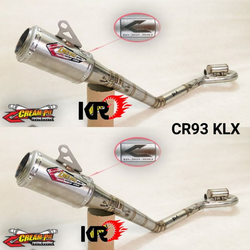 Knalpot Creampie Stainless CR93 KLX/Dtracker Original