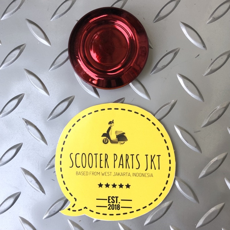 Dop Velg Vespa Sprint Primavera Chrome Red