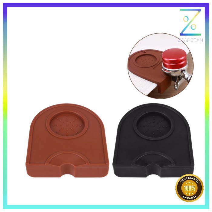 OneTwoCups Silicone Holder Mat Tamper Kopi Espresso Barista - 0310 - Black