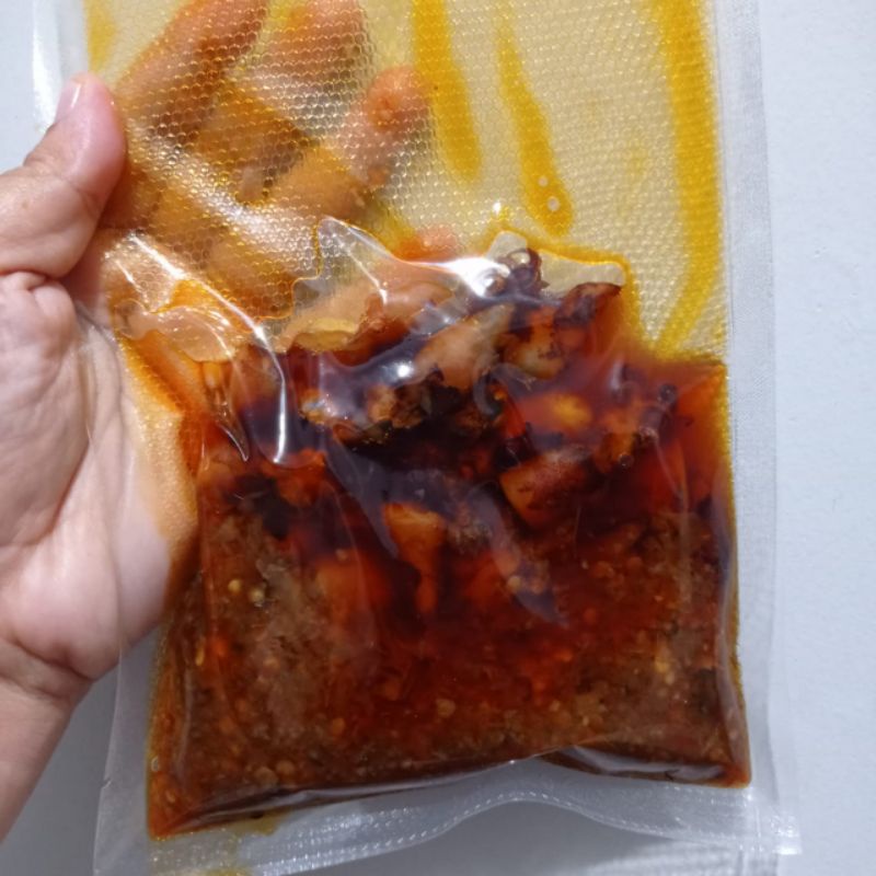 sambal paru /sambal cumi bu mun/150 gram/kemasan jumbo/by reynata.food