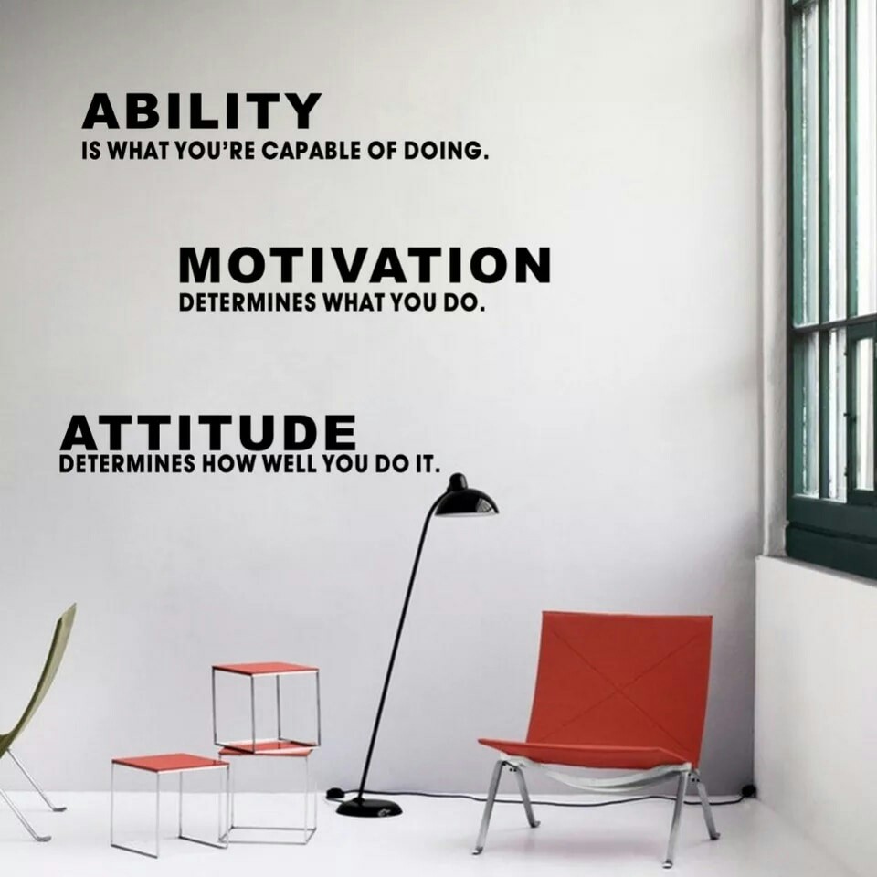 Wall Stiker Ability Motivation Hiasan  Dinding Kaca  Cutting 