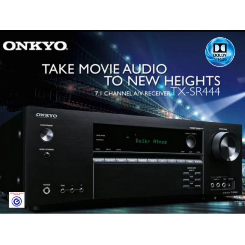 Onkyo TX SR 444 Dolby Atmos AV receiver amplifier  sln Denon Yamaha