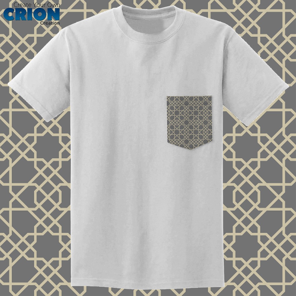 Crion Casual Tees Islamic Edition 2 with Pocket - Kaos Koko dengan Kantong