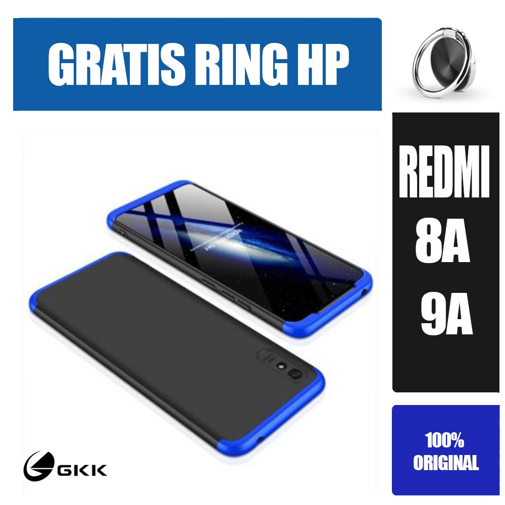 GKK Redmi 8a 9a Casing Armor 360 Full Cover Hard Case