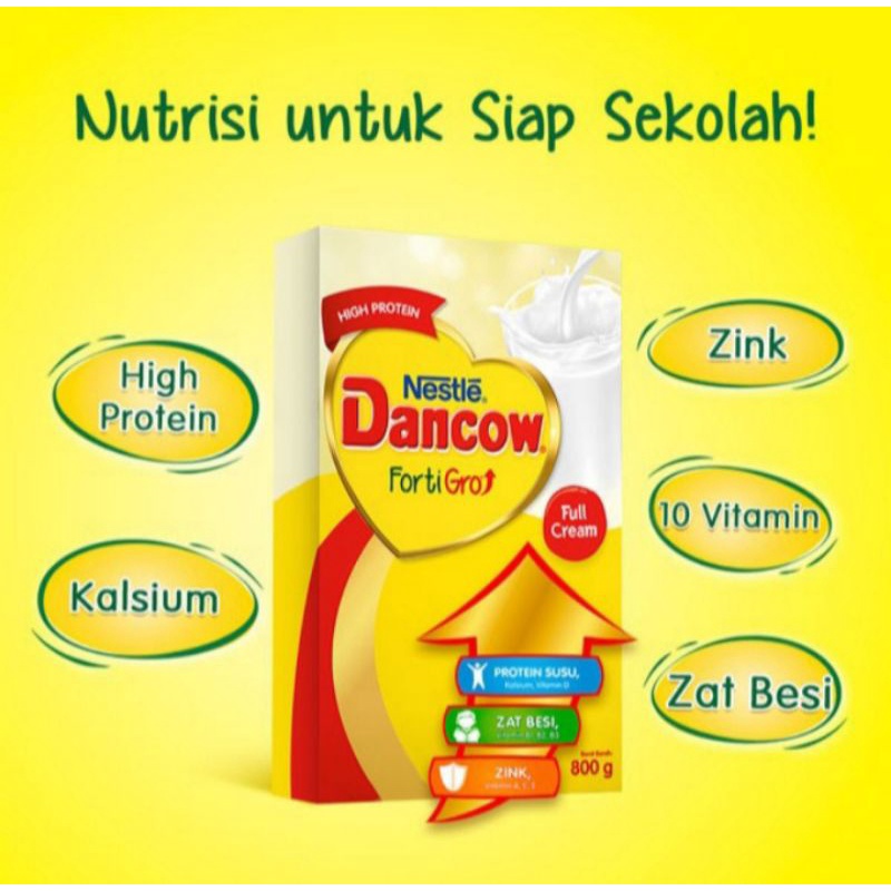 Susu Formula Anak Dancow Fortigrow Fortigro Full Cream 780g 780 gr 800 g 800gr 6-12 Tahun