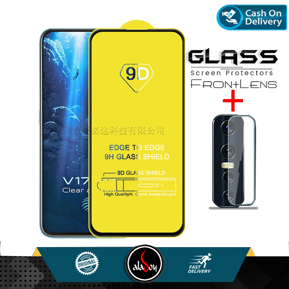 Paket Tempered Glass Layar Dan Tempered Glass Camera Lens Vivo V17 / V17 Pro