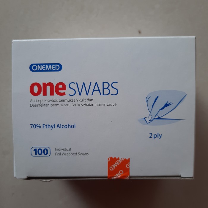 Alcohol Swab Onemed Alkohol Swabs Tissue Pads Tisu Oneswab Kapas One Swab