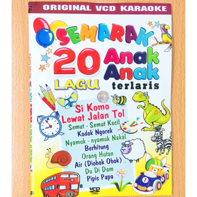 Murah meriah VCD original karaoke semarak 20 lagu anak anak