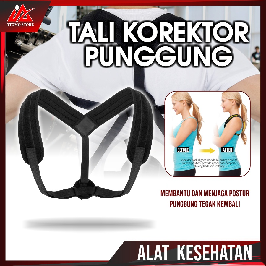 TALI KOREKTOR Postur Punggung Body Harness Support Belt 90-110cm Sabuk Anti Bungkuk