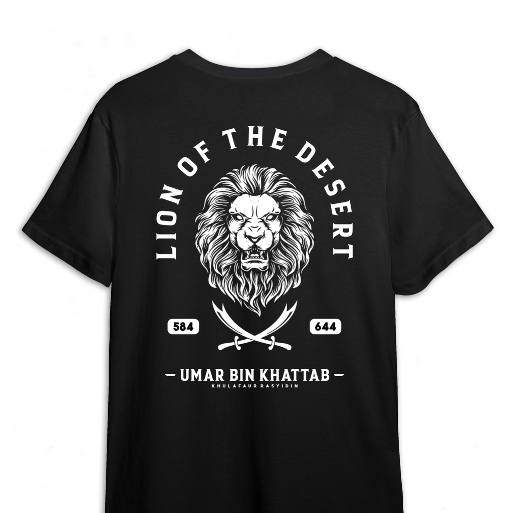 KAOS DAKWAH UMAR BIN KHATTAB LION OF THE DESERT