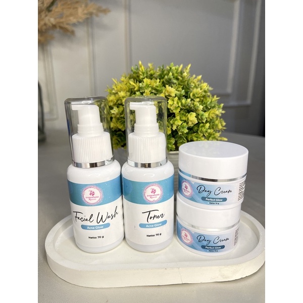 (FREE GIFT) BPOM Paket Acne Premium Rskincare New + Toner (everywhere rskincare)