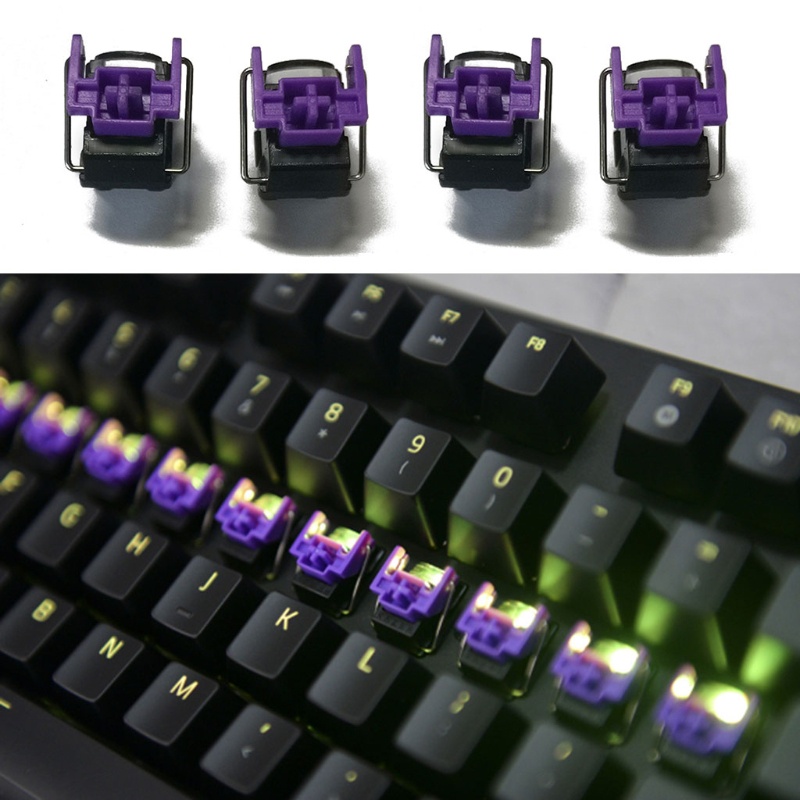 zzz 4Pcs Razer Purple Optical Switches Hot Swap Switch for Razer Huntsman Elite Gaming Mechanical Keyboard Switches