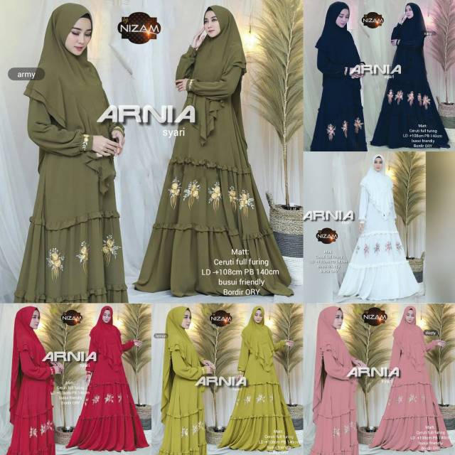 ARNIA SYARI BY NIZAM GAMIS WANITA RESTOK