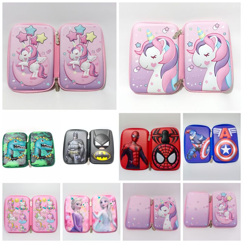 

Tempat Pensil Anak Perempuan Karakter LOL Frozen Unicorn Kotak Pencil Hard Case Dompet Murah