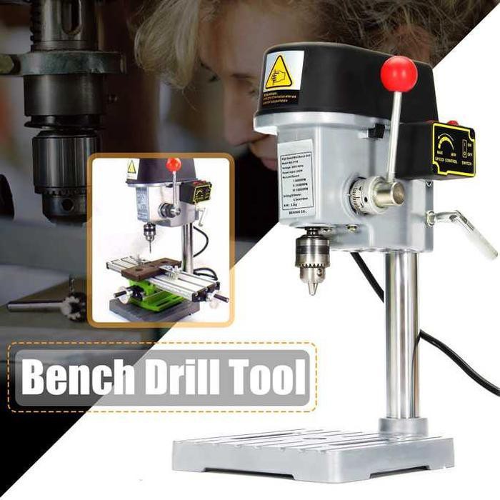 WOLIKE Mesin Bor Duduk Mini Drill Press 0.6-6.5mm 340W 16000RPM ZQ4116