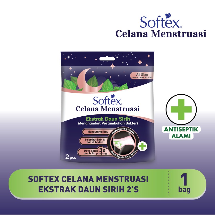 Makassar ! Softex Celana Menstruasi Bersalin Daun Sirih 2s
