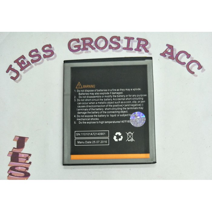 Baterai Battery Batre Double Power Evercoss Evercross Cross B75 B75A - Hitam