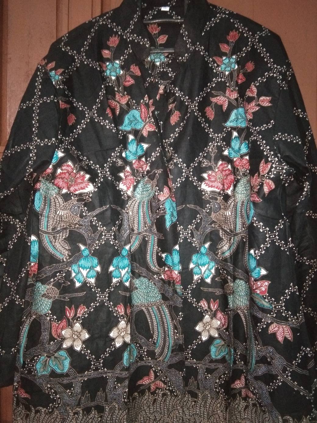 Atasan Batik Wanita / Blouse Batik Wanita Lengan Panjang Blouse Kancing Depan