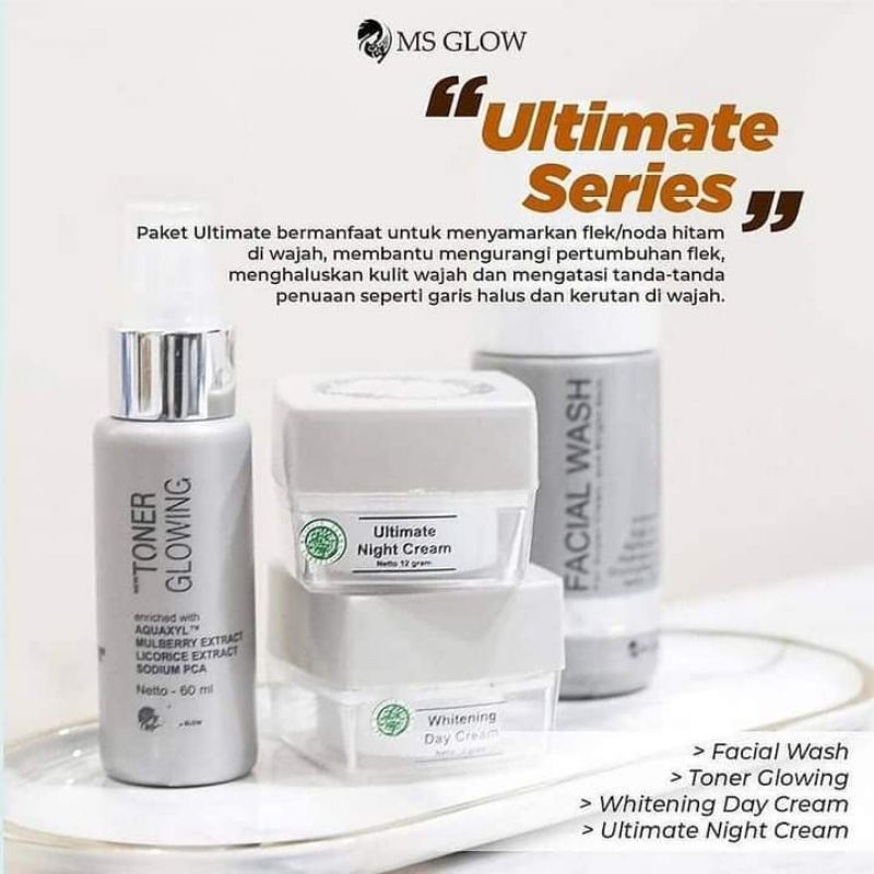 paket ultimate ms glow / anti aging / penghilang flek